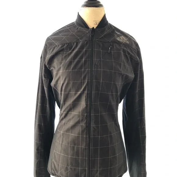 Adidas Reflective Running Windbreaker Zip Up Sweater - Picture 13 of 13